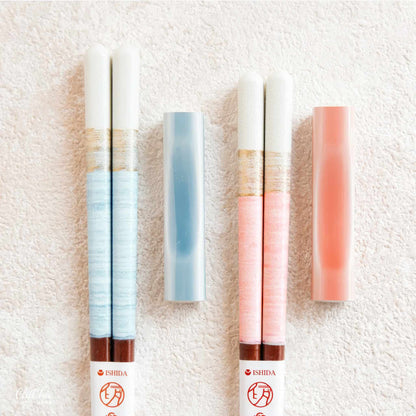 ISHIDA Thank You Chopsticks and Rest Set - Pink/Blue