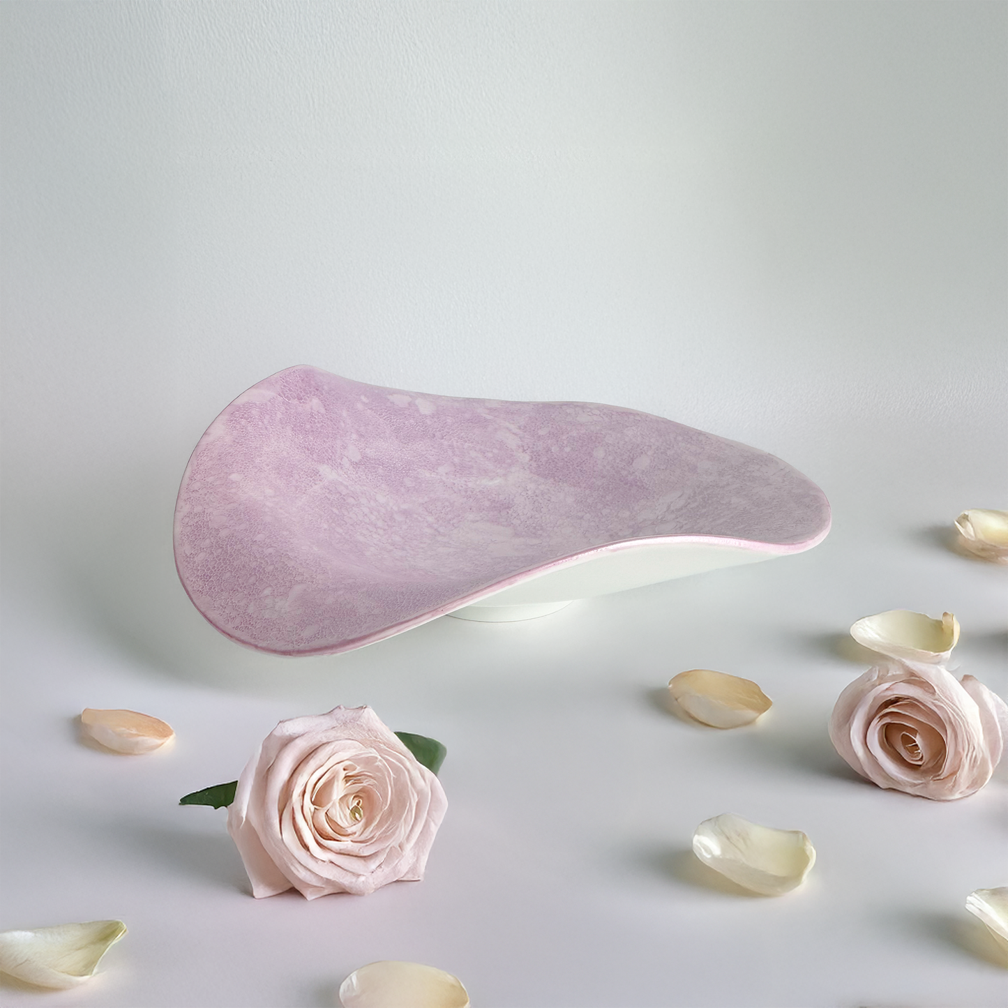 Ocean Bubble Handmade Curvy Bowl - Purple
