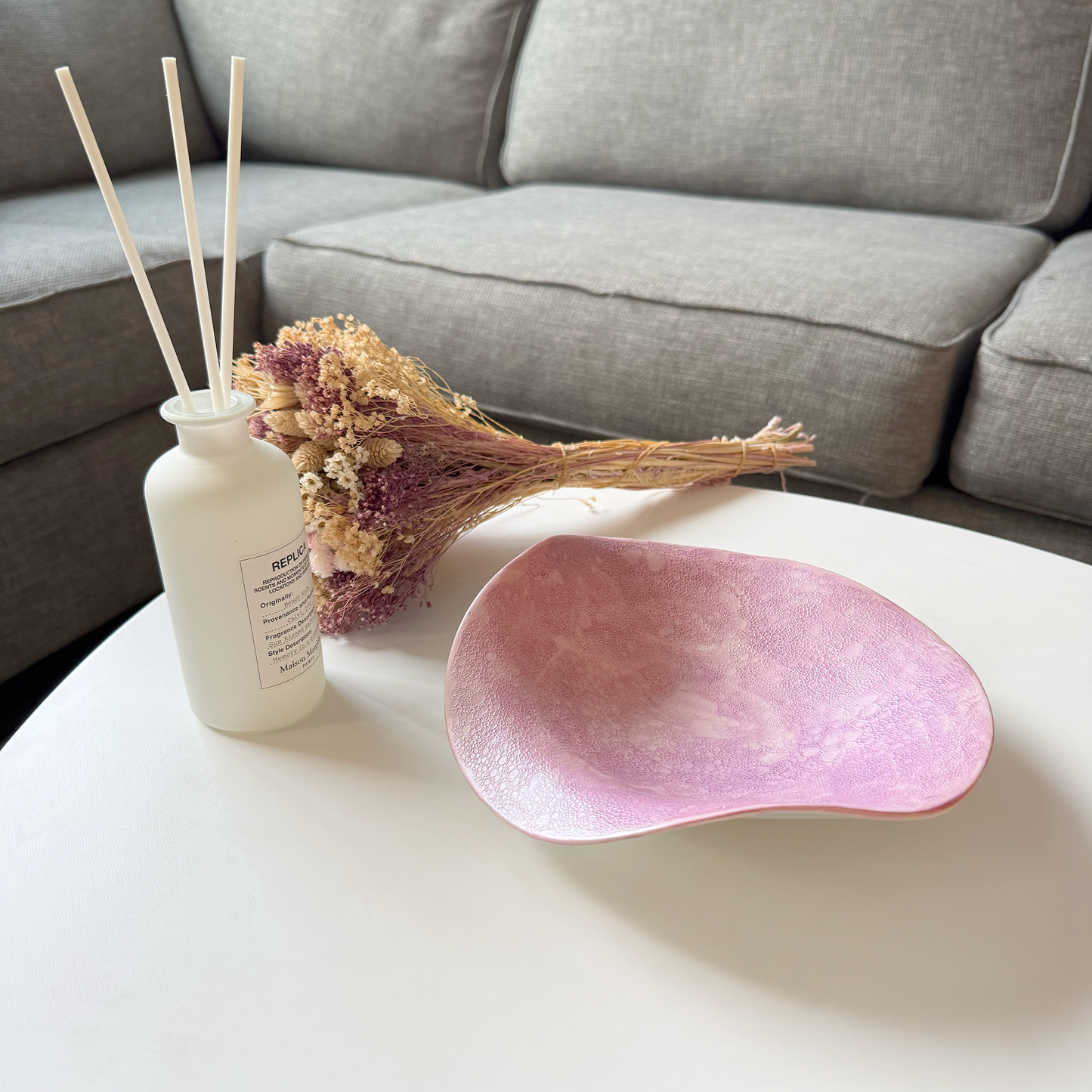 Ocean Bubble Handmade Curvy Bowl - Purple