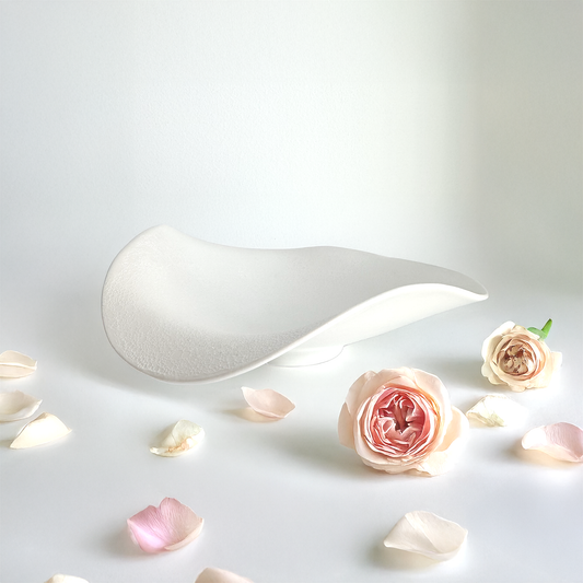 Ocean Bubble Handmade Curvy Bowl - White