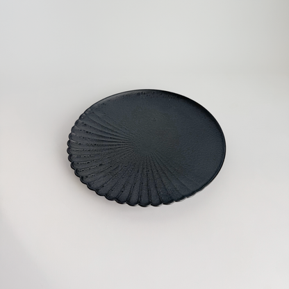 Ocean Bubble Handmade Plate Set - Black