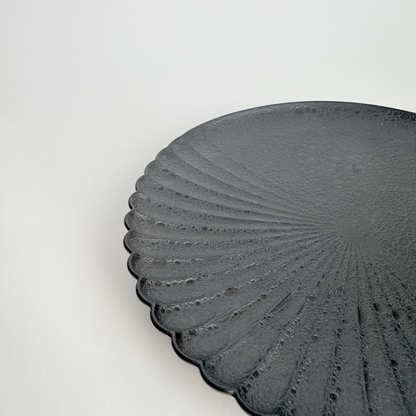 Ocean Bubble Handmade Plate - Small 6.3 in Black
