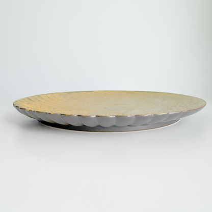 Ocean Bubble Handmade Plate Set - Gold