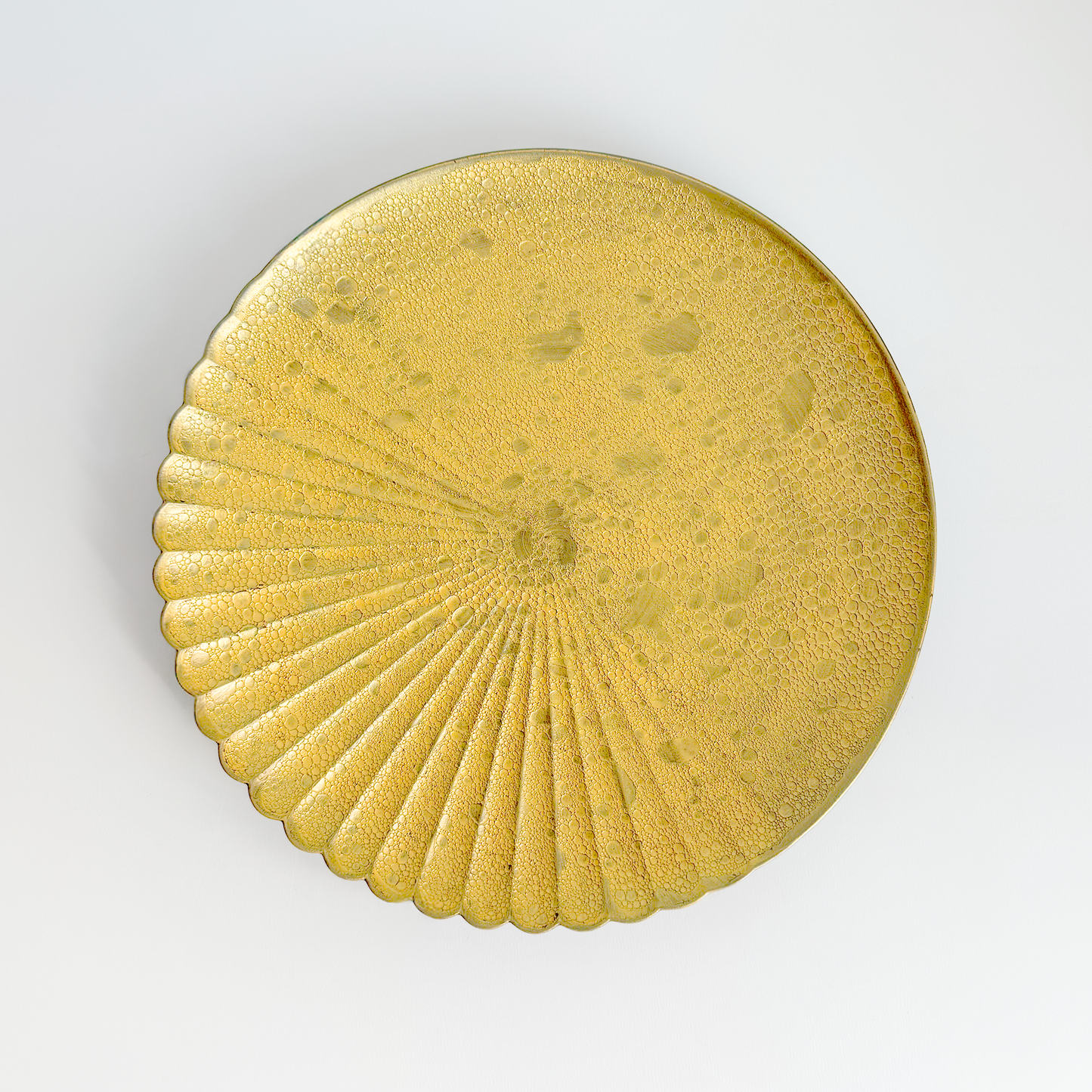 Ocean Bubble Handmade Plate Set - Gold