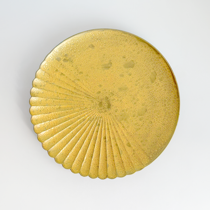 Ocean Bubble Handmade Plate Set - Gold