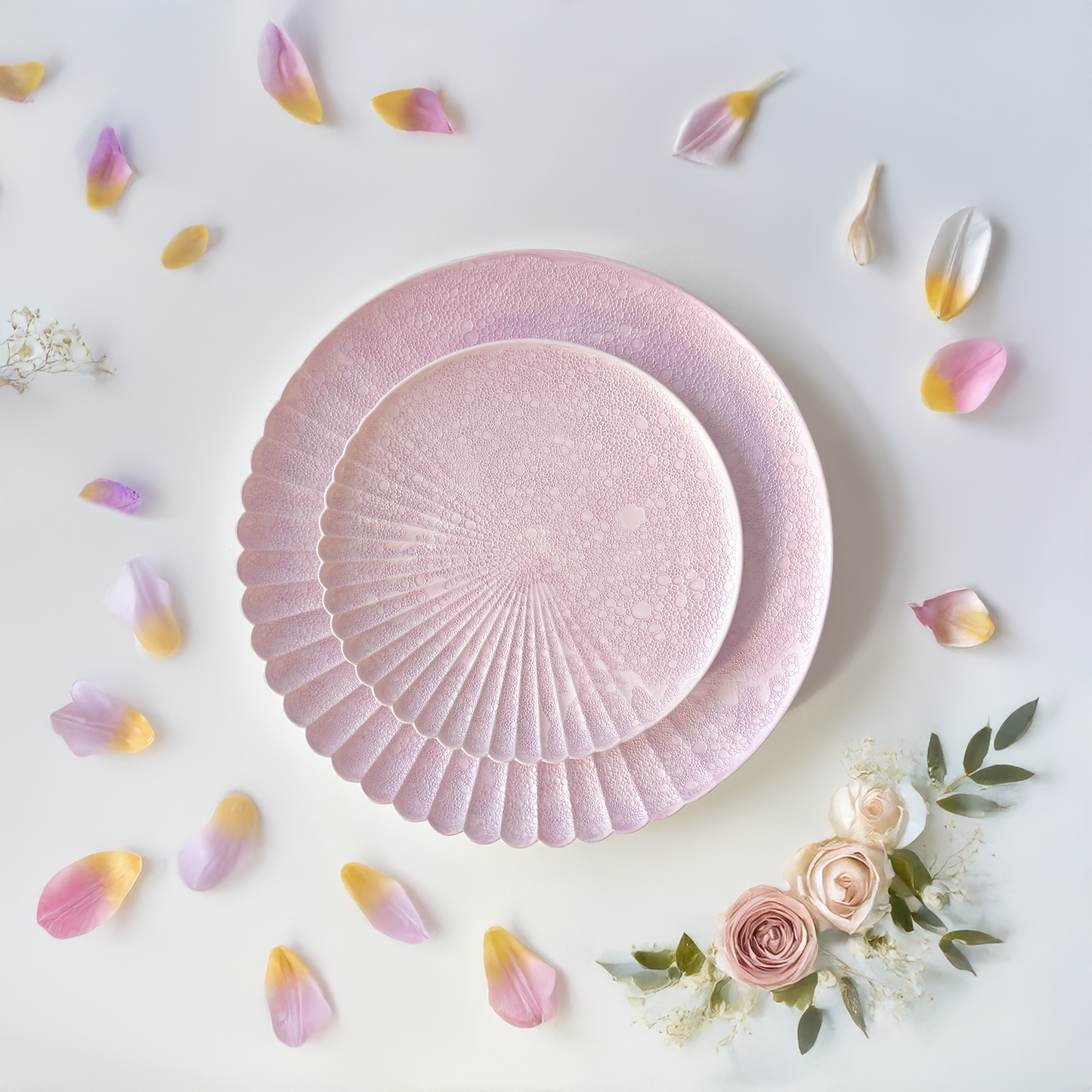 Ocean Bubble Handmade Plate - Small 6.3 in Purple