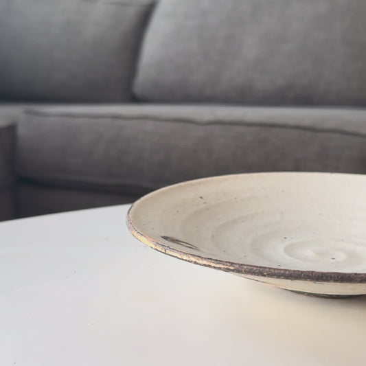 Kohiki Handmade Shallow Bowl by Takashi Sogo - M/L [Limited Qty]