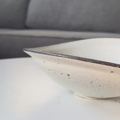 Kohiki Handmade Asymmetrical Bowl by Takashi Sogo - [Limited Qty]