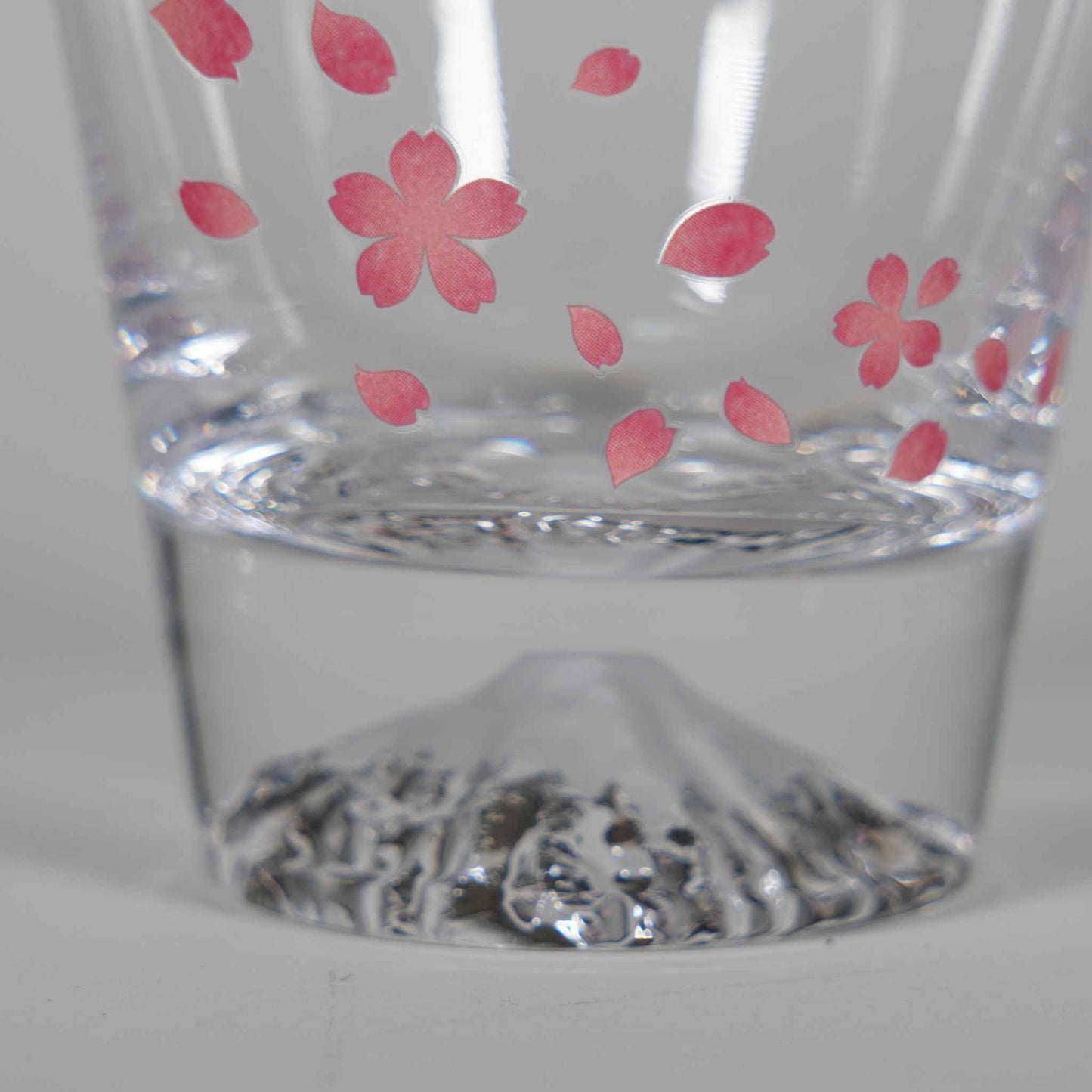 Mt. Fuji x Cherry Blossom Color-changing Rock Glass by Edo Glass